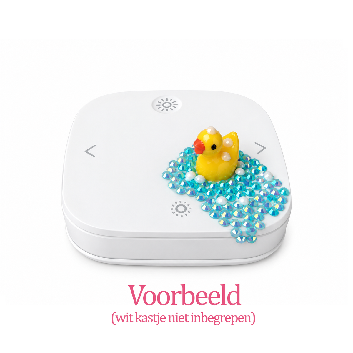 Twee mini badeendjes + steentjes